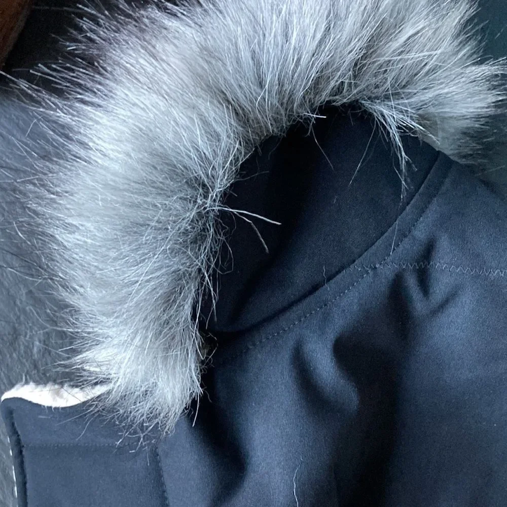 Land’s End expedition fur WARM fleece lined coat TULIP Personalized resistant S